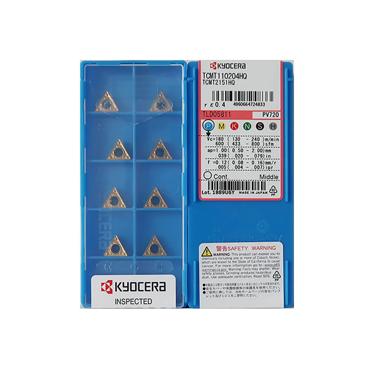 Kyocer un 100% Originale TCMT TCMT110204HQ TCMT16T308 TCMT16T304HQ TCMT110208HQ TCMT090204HQ TCMT090202 TCMT110202 Inserti di Tornitura