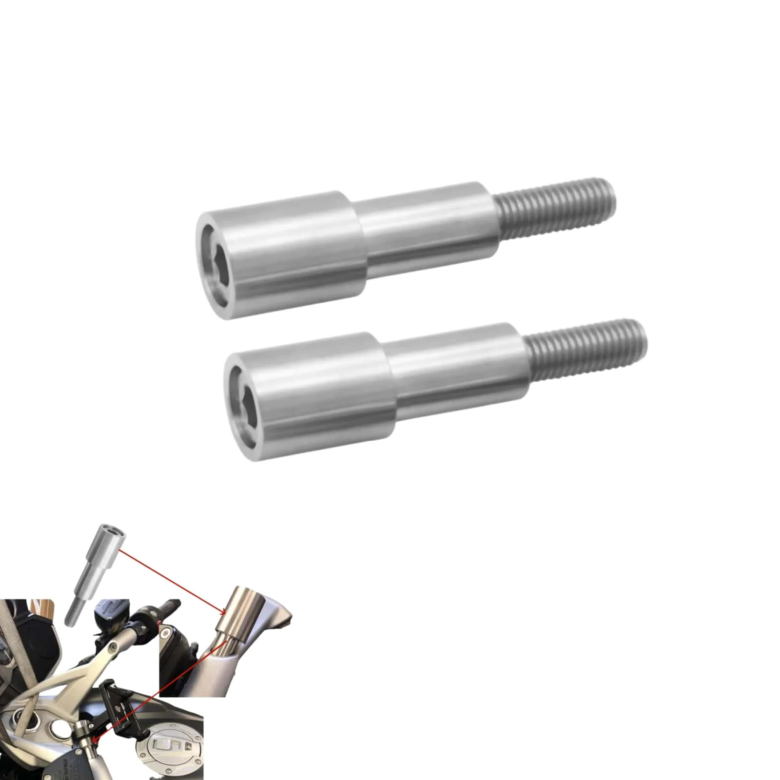 

For BMW K1600B K1600GT K1600GTL R1200 1250RT 2014-2020 Motorcycle Accessories Navigation Bracket Extension Rod Support