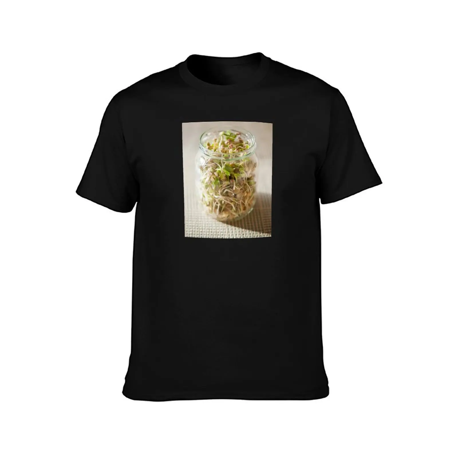 Many cereal sprouts growing T-Shirt Casual Fashion Short Sleeve Cotton T-Shirt