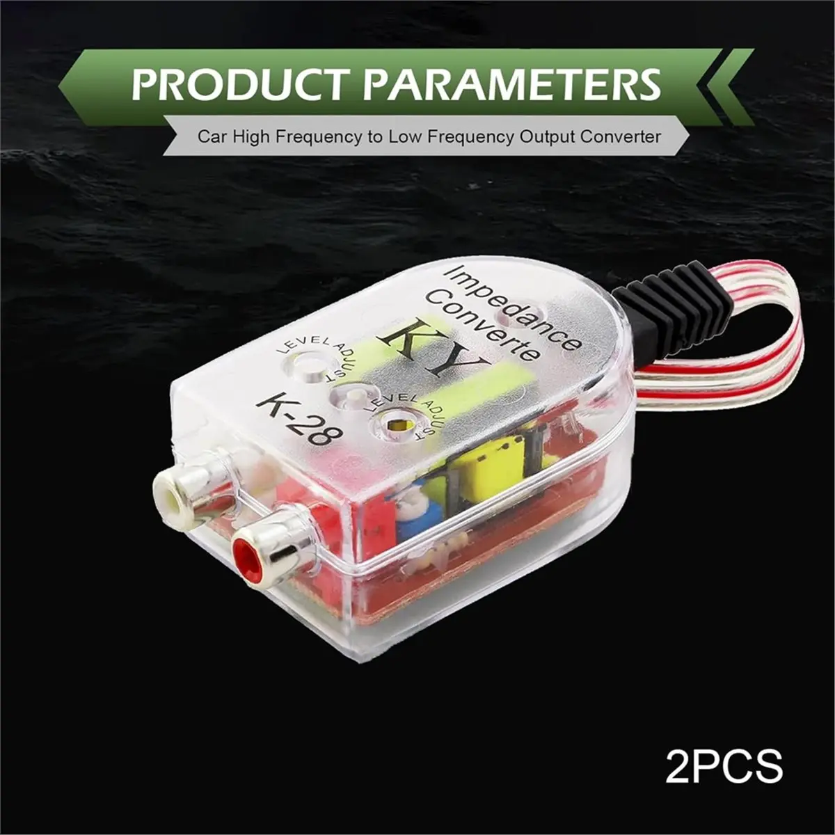 【~ NEW A25M】Car Line Audio Converter, Subwoofer Amplifier Audio Converter, K-28 High Frequency to Low Frequency Output Adapter