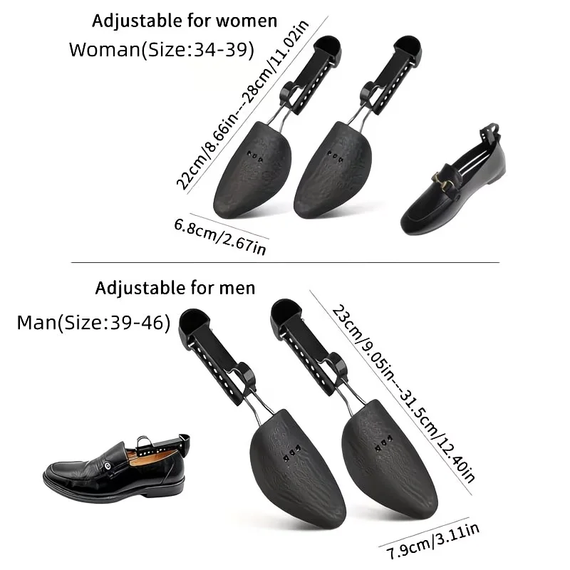 1 Pair Adjustable Shoe Stretcher Set , Anti-Crease Anti-Deformation Shoe Support, Fits Shoes & Boots