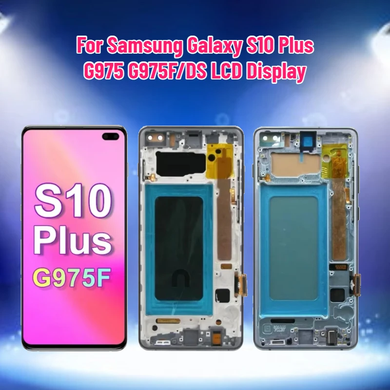 6.38'' TFT LCD Screen for Samsung Galaxy S10 Plus G975 G975F/DS LCD Display Touch Screen Replacement Digitizer Assembly