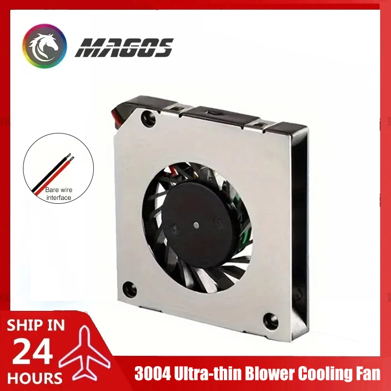 3004 Ultra-thin Blower Cooling Fan, 30*30*4mm Minitype Side Air Outlet for Projector, Drone, Laptop Precision Instrument