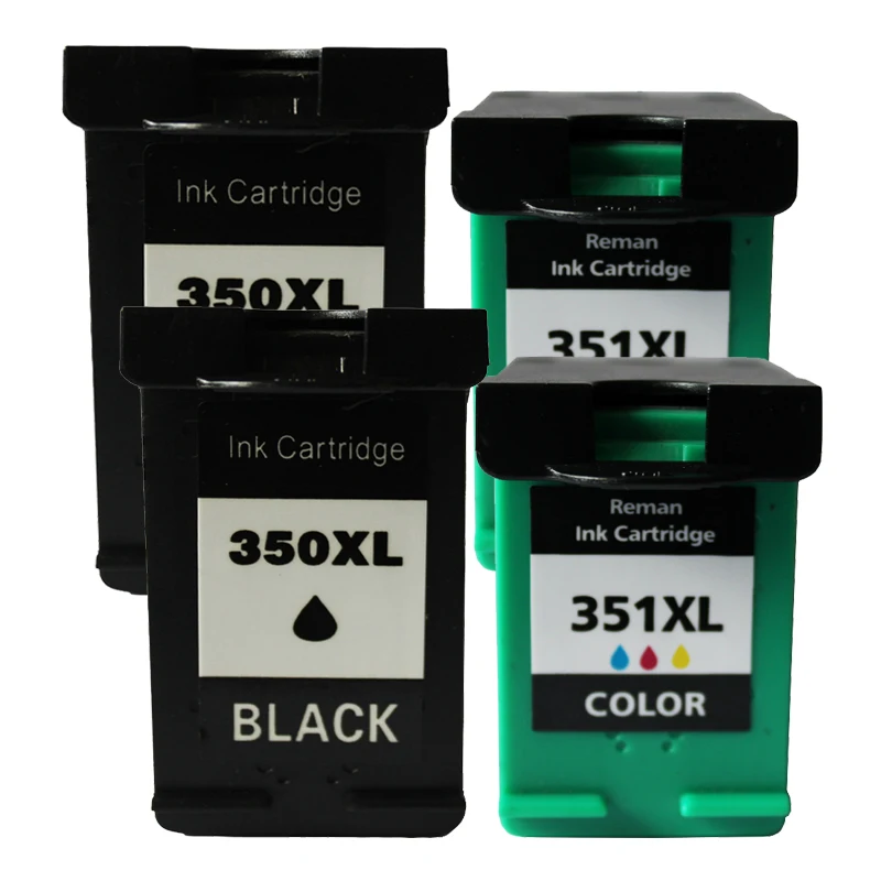 4 Refilled ink cartridge for HP 350 351 XL Deskjet D4260 C4280 D4360 J6480 C5280 J5780 J5785 C4200 C4275 C4480 Printer