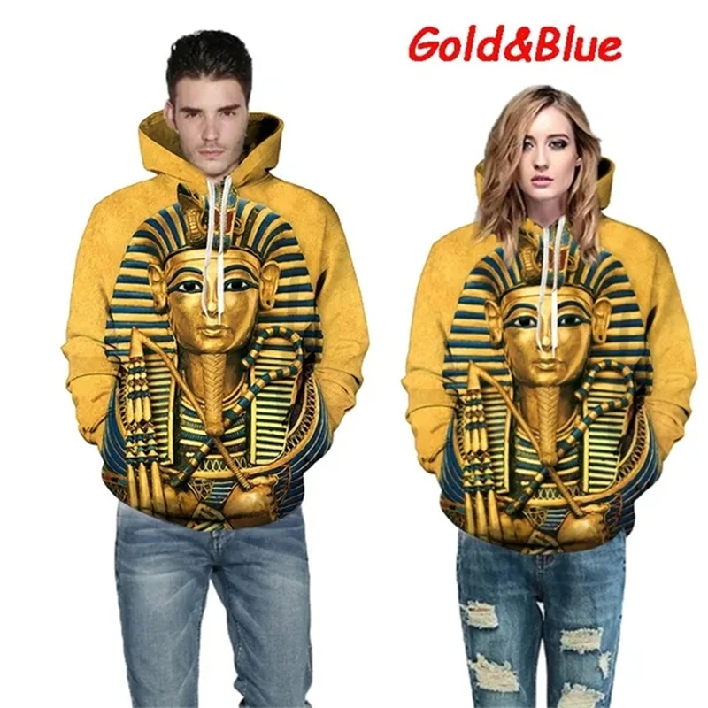 Egyptian Dead God Egyptian Symbol Pharaoh Anubis Costumn Hoodie Men Women 3D Print Hoodies Egypt Clothing Sweatshirts 2024 New