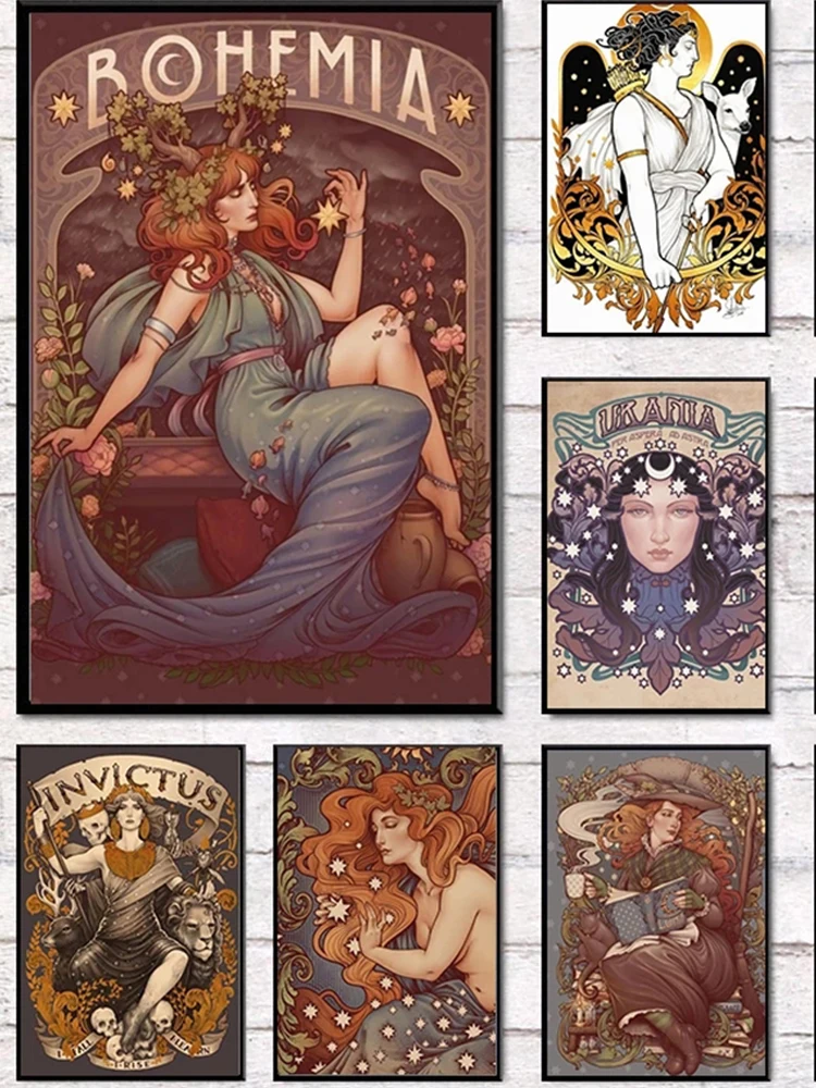 5D DIY Diamond Painting Female Mermaid Vintage Cross Stitch Kits 3D Full Square/Round Diamond Embroidery Decor F81