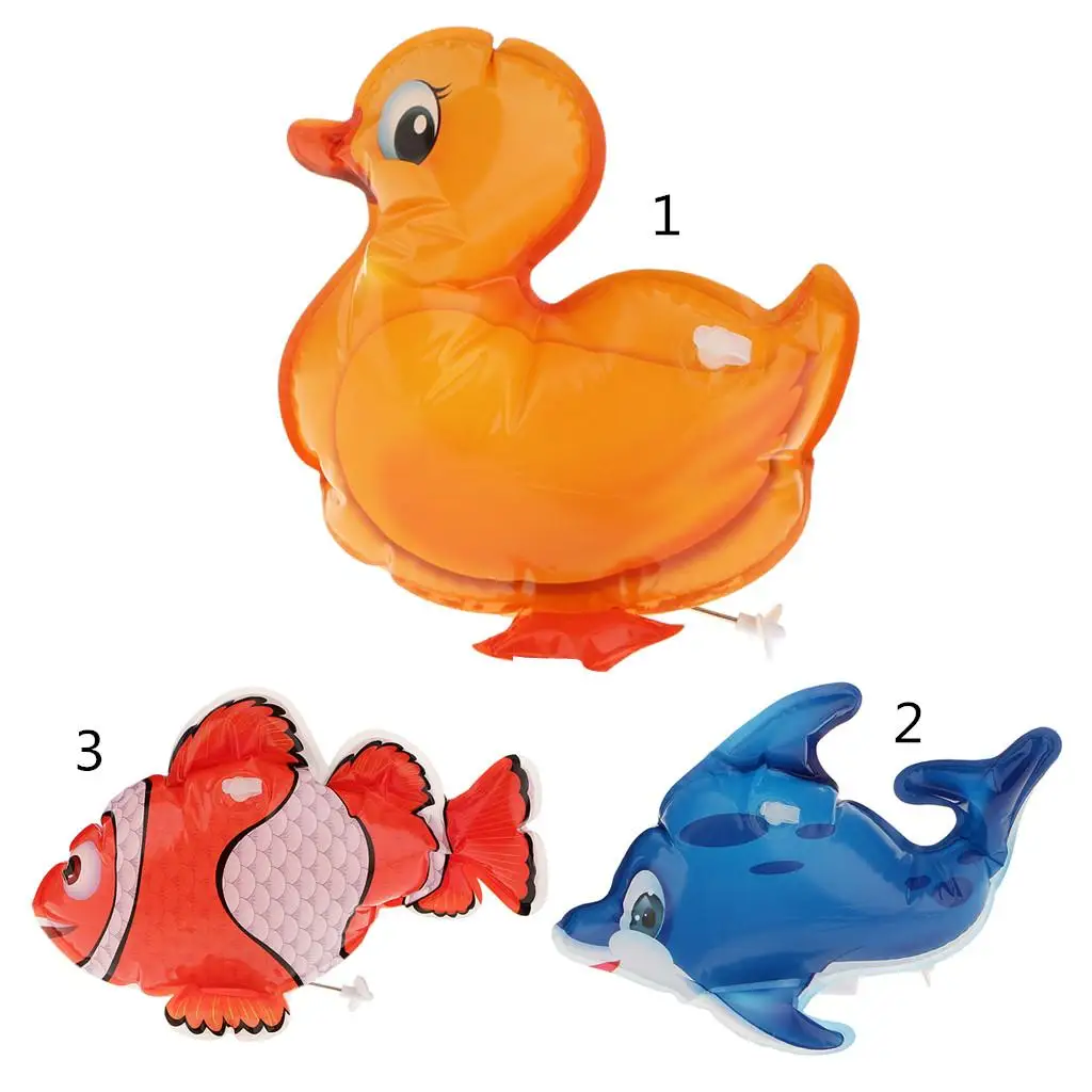 Mini giocattoli gonfiabili modello di pesce a carica per bambini