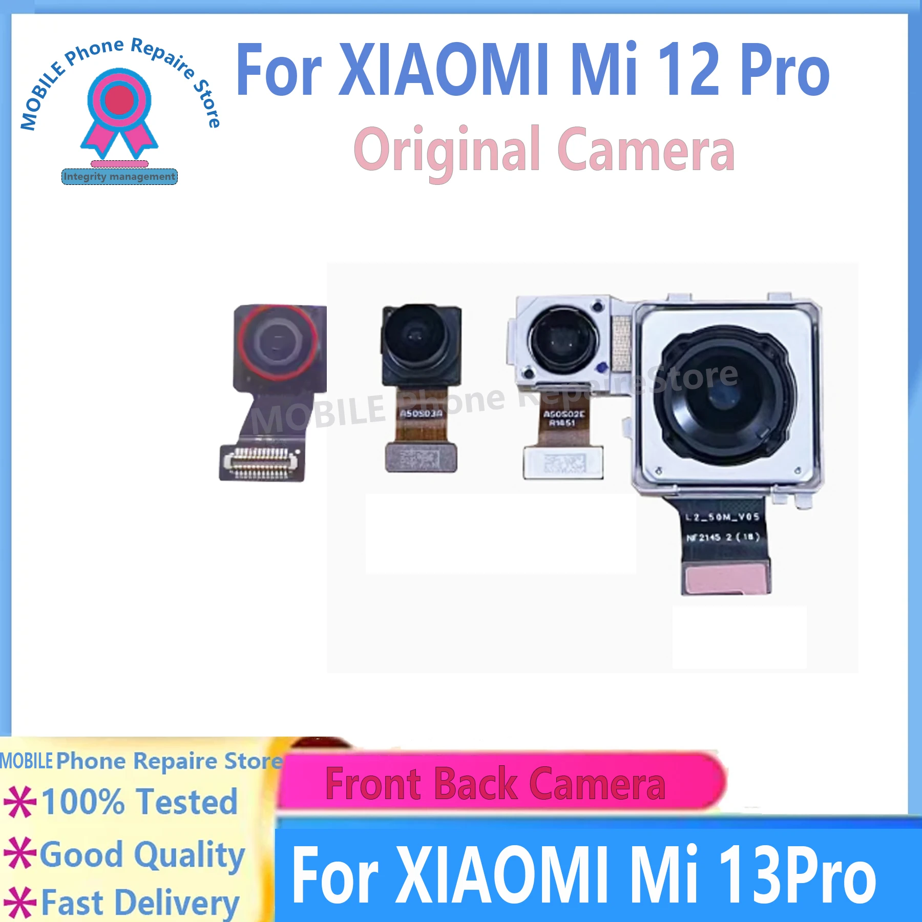 

Для Xiaomi 12 Pro задний модуль основной камеры, гибкий кабель 50 МП Mi 12 Pro, передний макрофон со сверхширокой камерой, смартфон