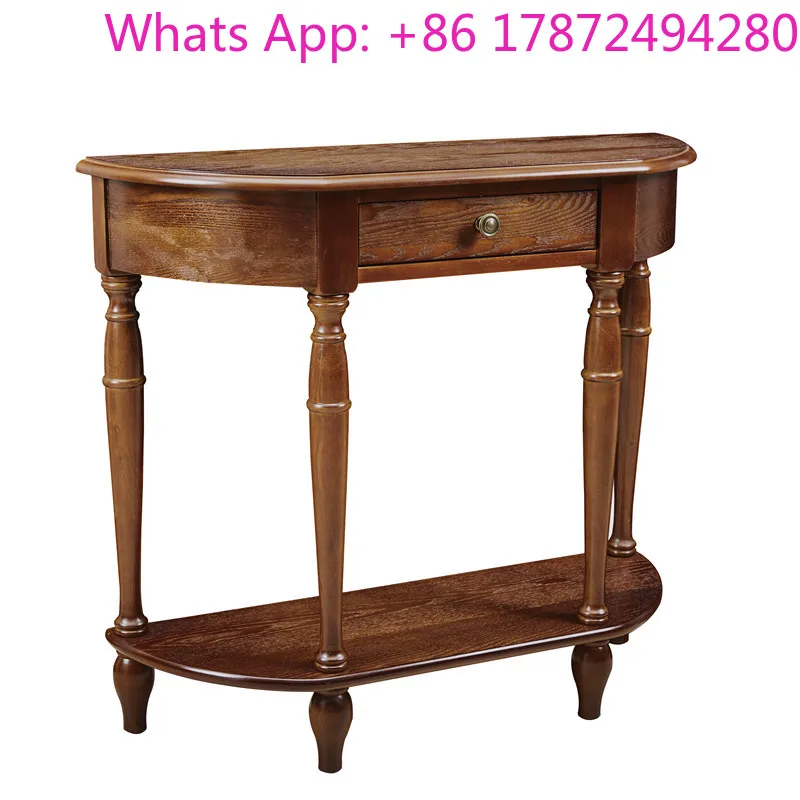With Storage Thin Mid Century Classic Console Table Porch Entrance Stoliki Do Salonu Furniture American Vintage Console Table