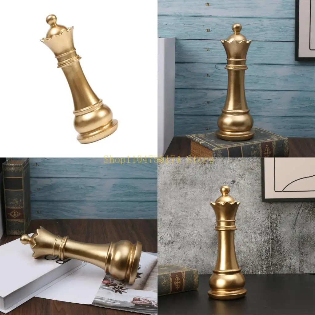 Chess Statue Collectible Figurines Chess Queen Knight Sculpture Home Decors top sale