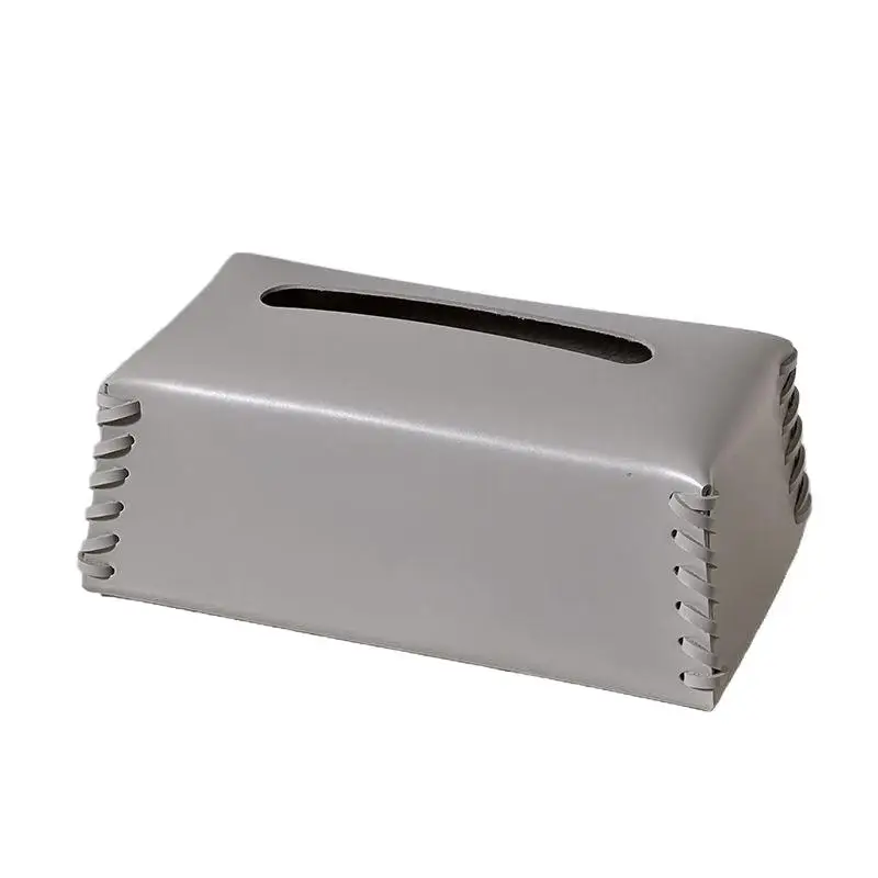 [C] Luxury Leather Tissue Box Stylish Organizer For Tea Table And Dining Table Functional And Elegant Home Decor