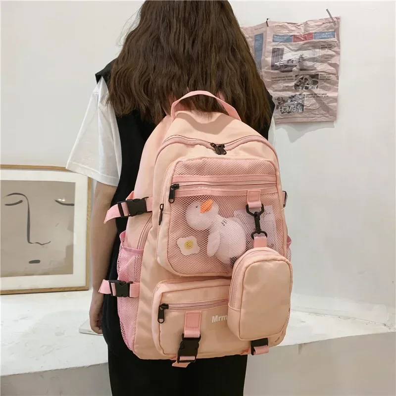 2024 New Style Crossbody Cute Single Shoulder Small Bag Mini Multifunctional Backpack Nylon Student School Package All-Match