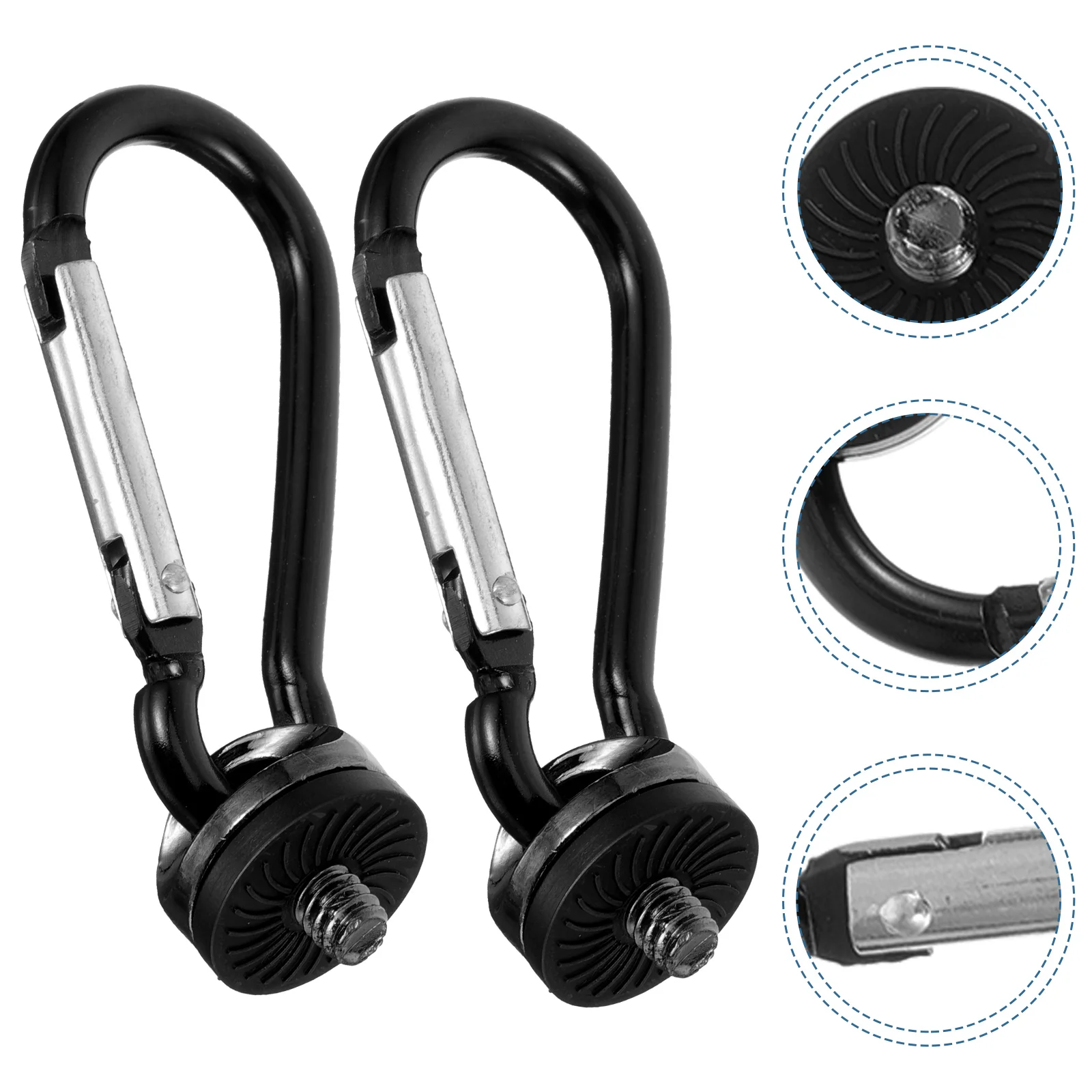 

2 Pcs SLR Waist Hook Strap Buckle for Outdoor Portable Camera Belt Aluminum Alloy Sturdy Miss Ceiling Hooks