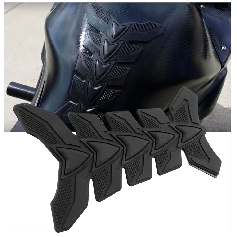 Rubber Fish Bone Sticker for 3D Motorcycle Gel Oil Gas Fuel Tank Pad Protectors Sticker Decal Universal decor