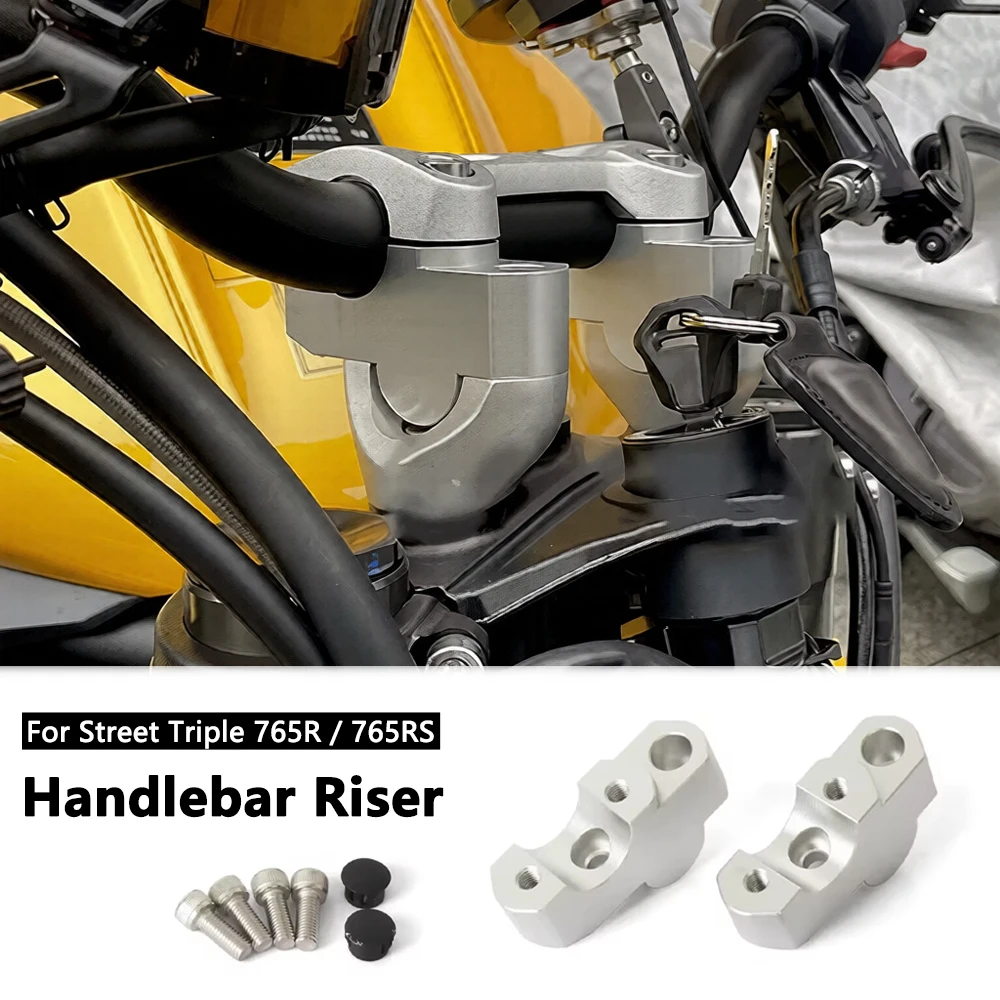 

For Street Triple 765R 765RS 765 R RS Handlebar Riser Motorcycle Accessories Motocross Heightening Clamp Mount Kit