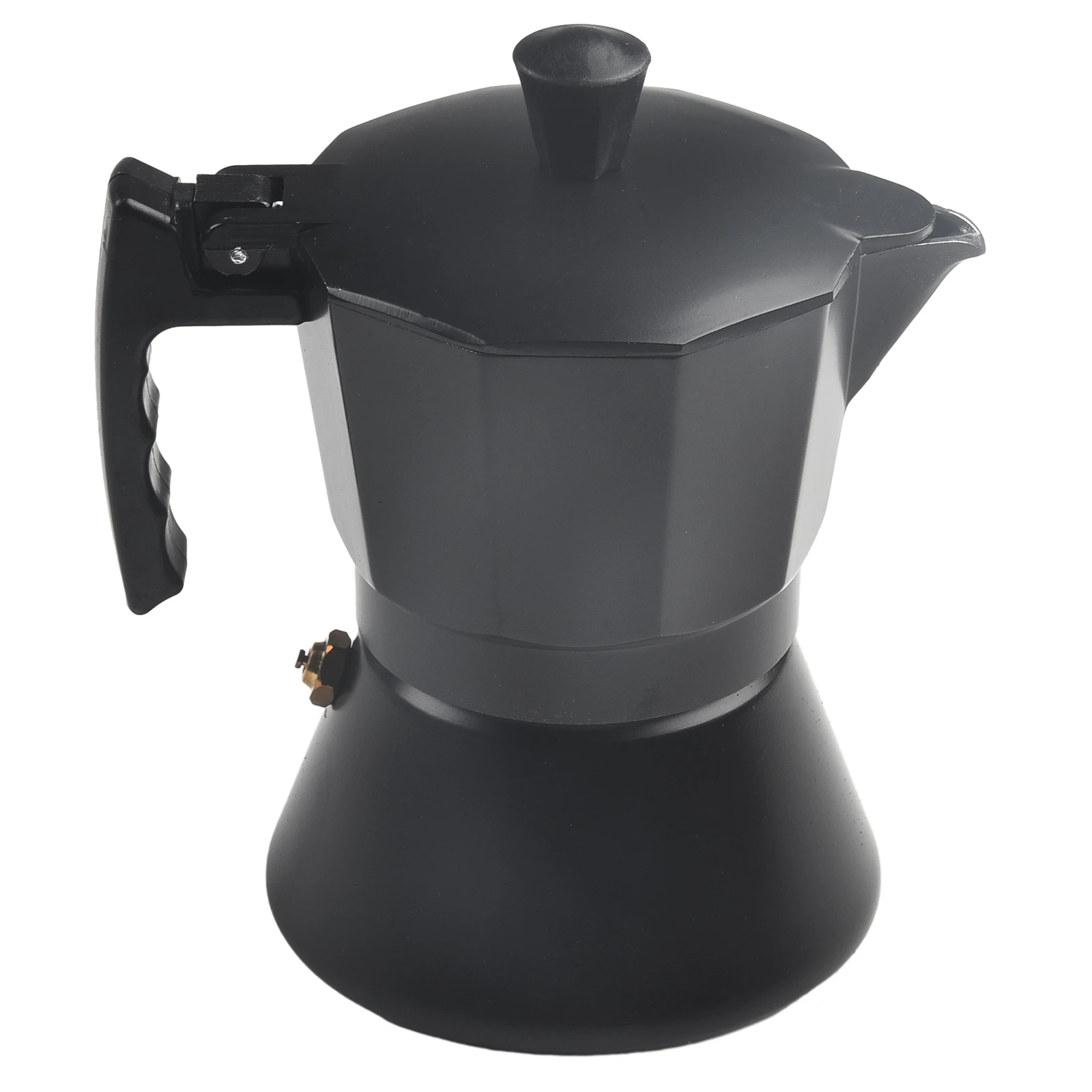 

150/300ML Kettle Pot 1Pc 2 Size Aluminum Black Coffee Maker Moka Pot Portable New Practical Darable European style