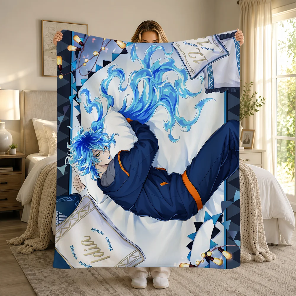 Card SSR T-Twisted Wonderland Ace Azul Cater Idia Warme Weiche Plüschdecke Sofa Wohnzimmer Nickerchen Zuhause Schlafzimmer Geschenk Flanell Hogar – Detail 10