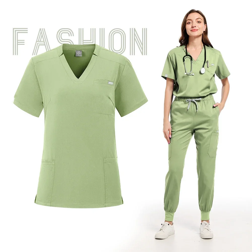 Women's Medical Uniforms Scrubs Surgical Nurse Set Clinical Nursing Clothes Aesthetic Pet Lab Coat Veterinaria Spa Accessories