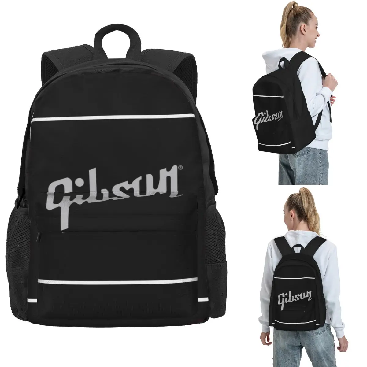 Gibson Les Paul Backpack Hot Sale Daypack Large Capacity Children BookBag School Bag Shoulder Bags for Men Women