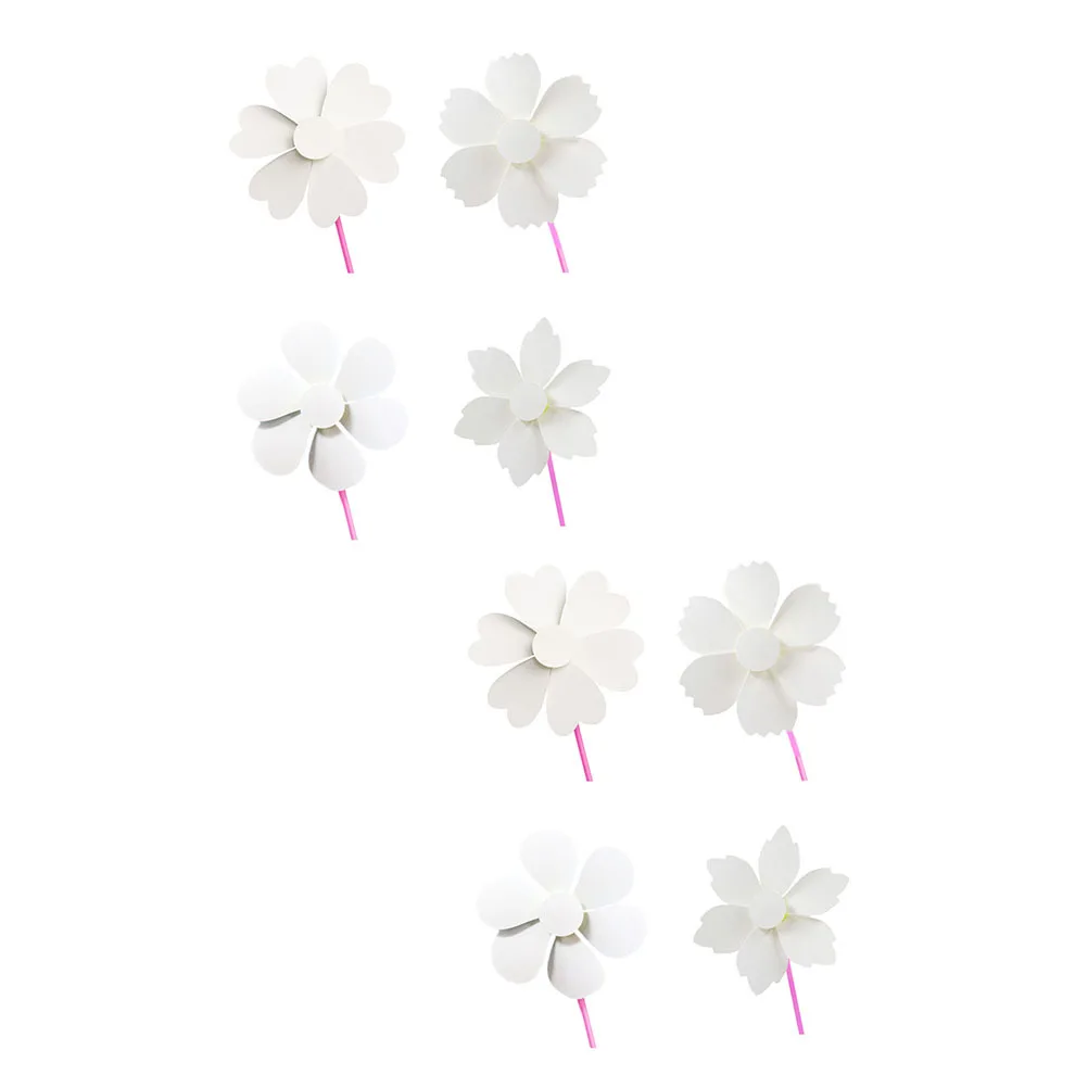 8 قطعة طواحين الهواء الورقية الفارغة الإبداعية دهان داي مجموعة رسم تعليمية للأطفال طاحونة فارغة اللوحة ألعاب تعليمية #1