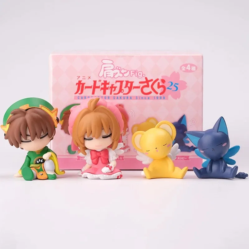 

Cardcaptor слепая коробка игрушки Sakura Tomoyo Daidoji Kinomoto Sakura Li Syaoran Cerberus фигурки героев Коллекционные игрушки подарки для детей
