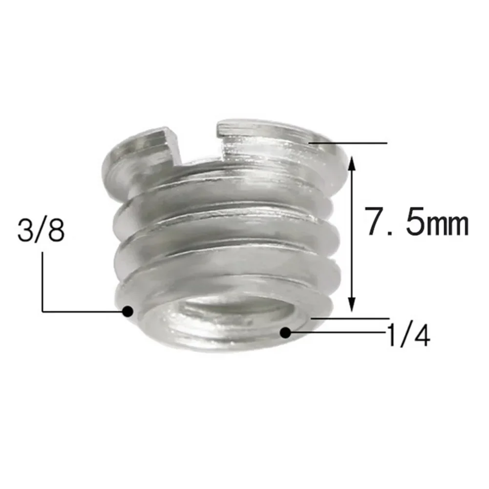 1/4 3/8 To 5/8 Female Male Threaded Screw Mount Adapter Aluminum Alloy For Tripod Camera Studio For Tripods, SLR Cameras