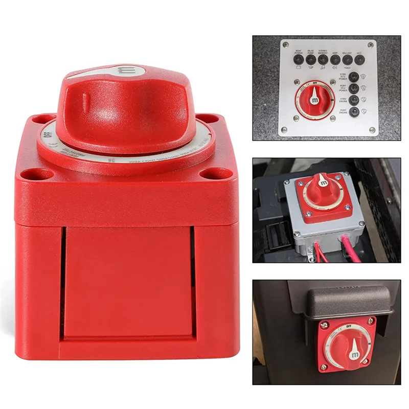 

Mini Switch Cut On/Off Marine Boat 12-48V 100-300A Battery Switch Isolator Disconnect Rotary, Selector 4 Position