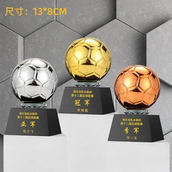 Football Trophy Sports competition Sports Championship Asian third prize Innovation resin gold silver bronze trophy