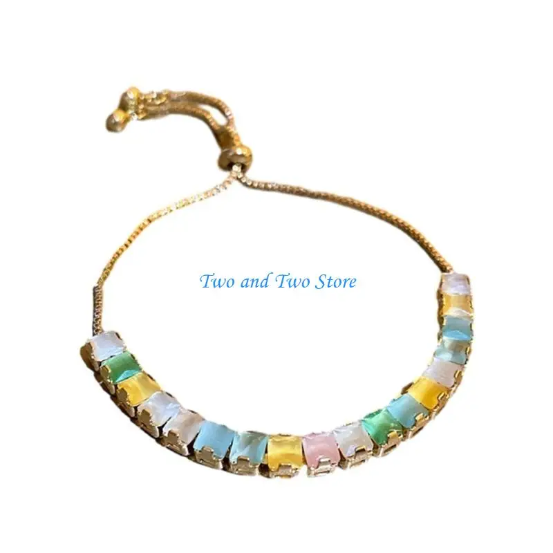 HX6F Vintage Geométrico Zircão Pulseiras