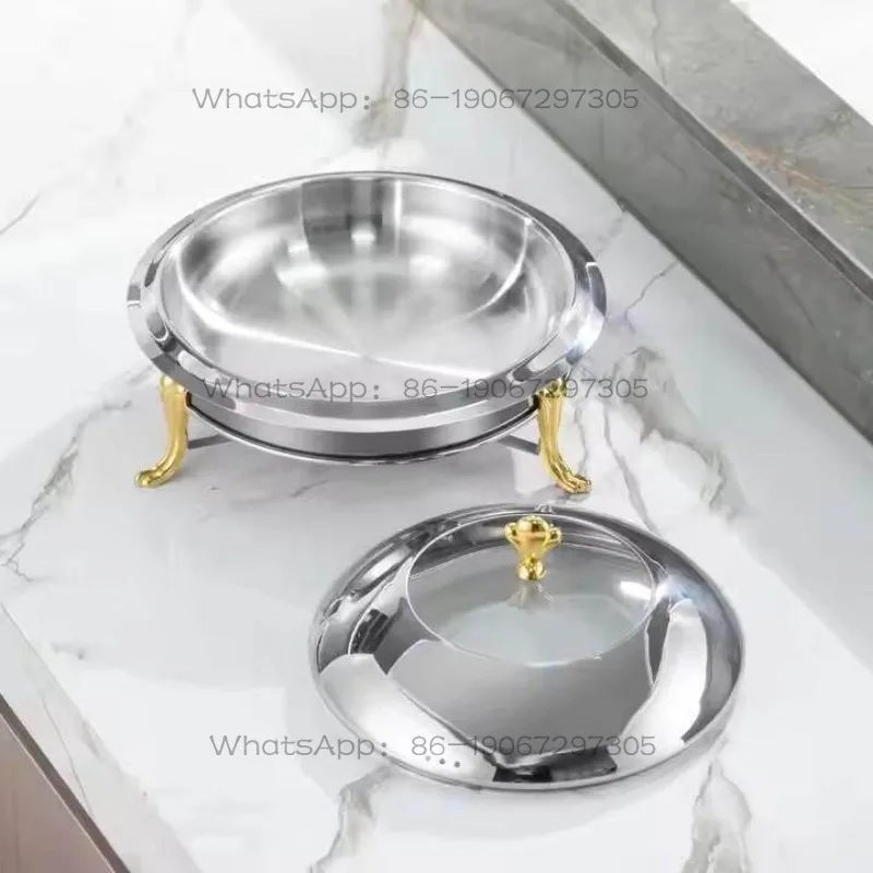 Stainless steel alcohol pot, dry pot, restaurant pot, hotel commercial alcohol stove