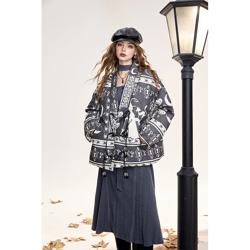 ELFSACK 2025 hiver nouveautés décontracté élégant garniture de fourrure hiver laine mélange manteau pour femme