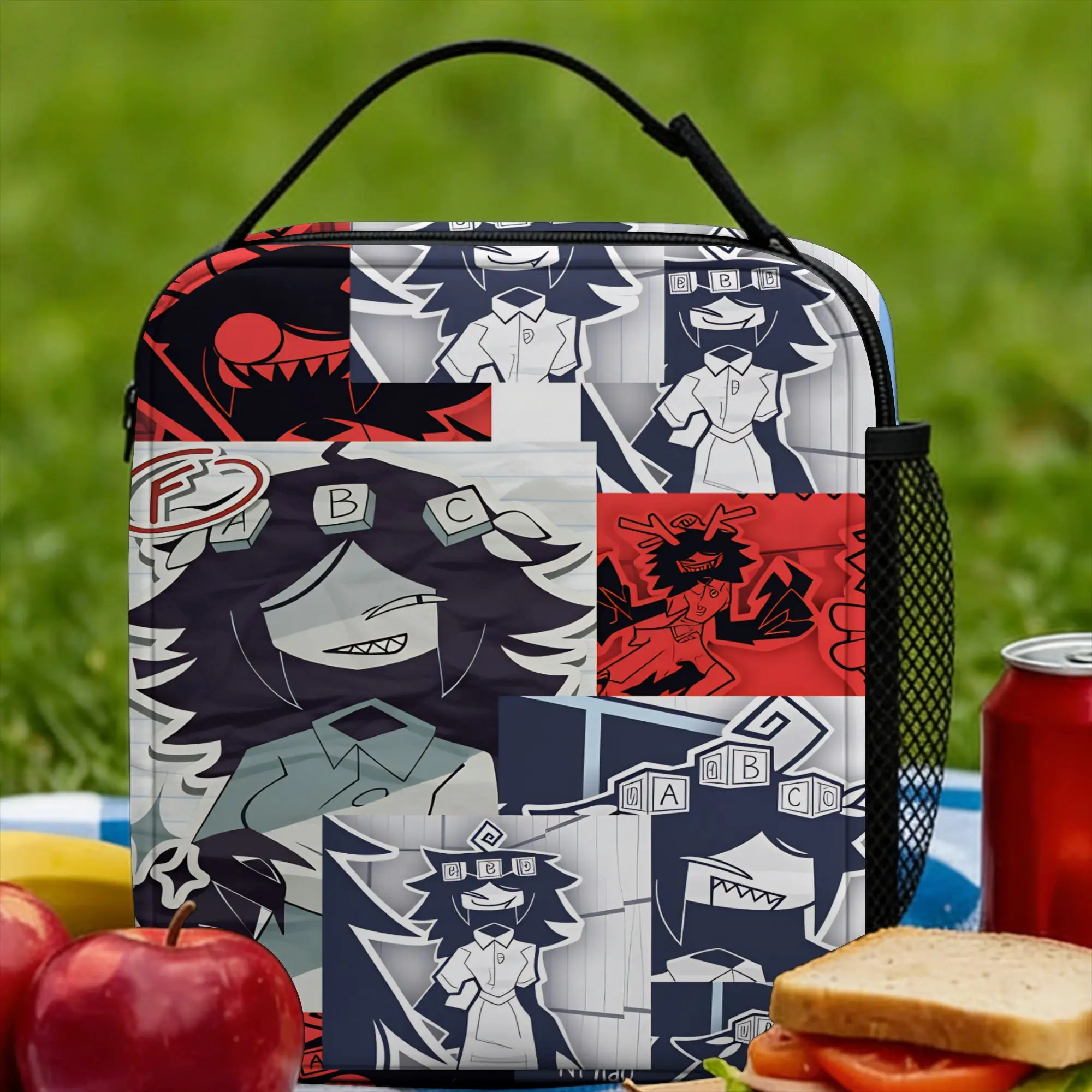 Fundamental Paper Education Lunch Bag  School Lunch Box Adult Fashion Graphic Thermal Lunch Bags Waterproof Portable Cooler Bag