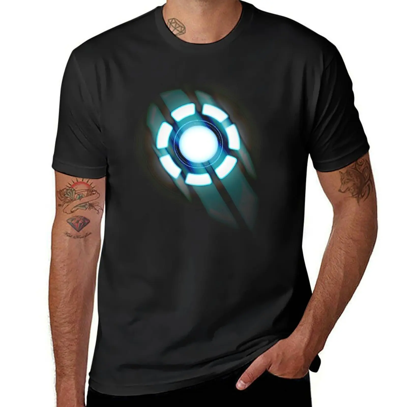 Arc Reactor . Design Essential . T-Shirt new edition summer clothes funnys kawaii clothes Men's t-shirt