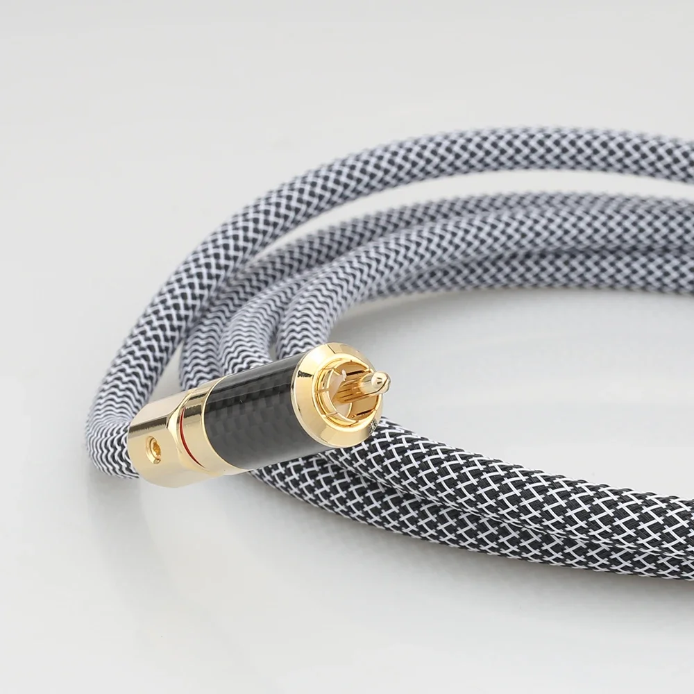 كابل الصوت المحوري الرقمي Audiocrast VD601+XW62 كابل HIFI RCA المطلي بالفضة لنقل الصوت عالي الجودة #1