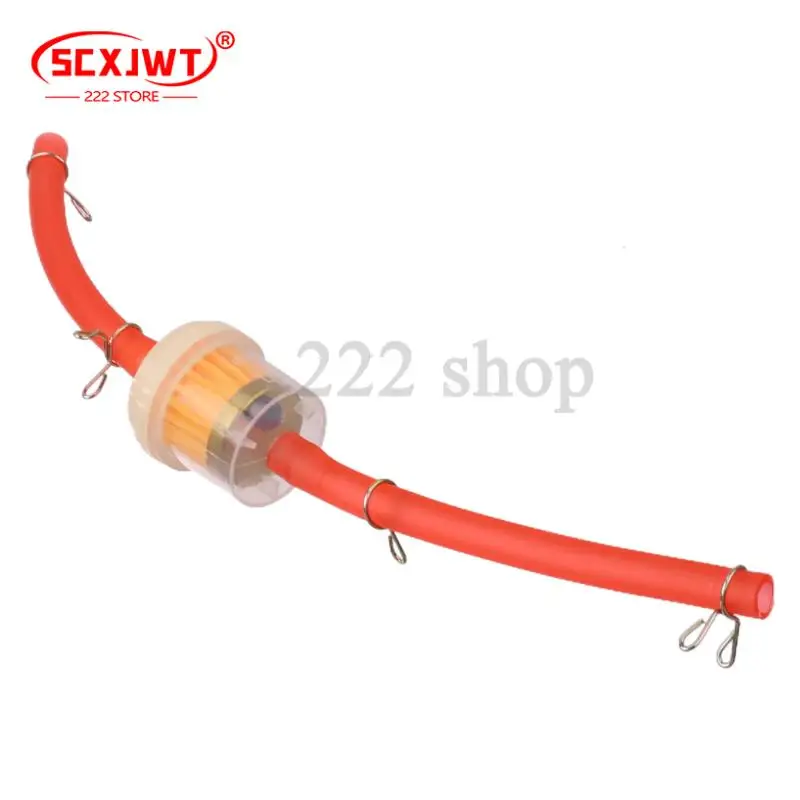Filter Bahan Bakar Gas Universal Sepeda Motor dan Pipa Bahan Bakar untuk 49cc 50cc 110cc 125cc Motocross Dirt Pit Bike Moped Skuter ATV Go Kart