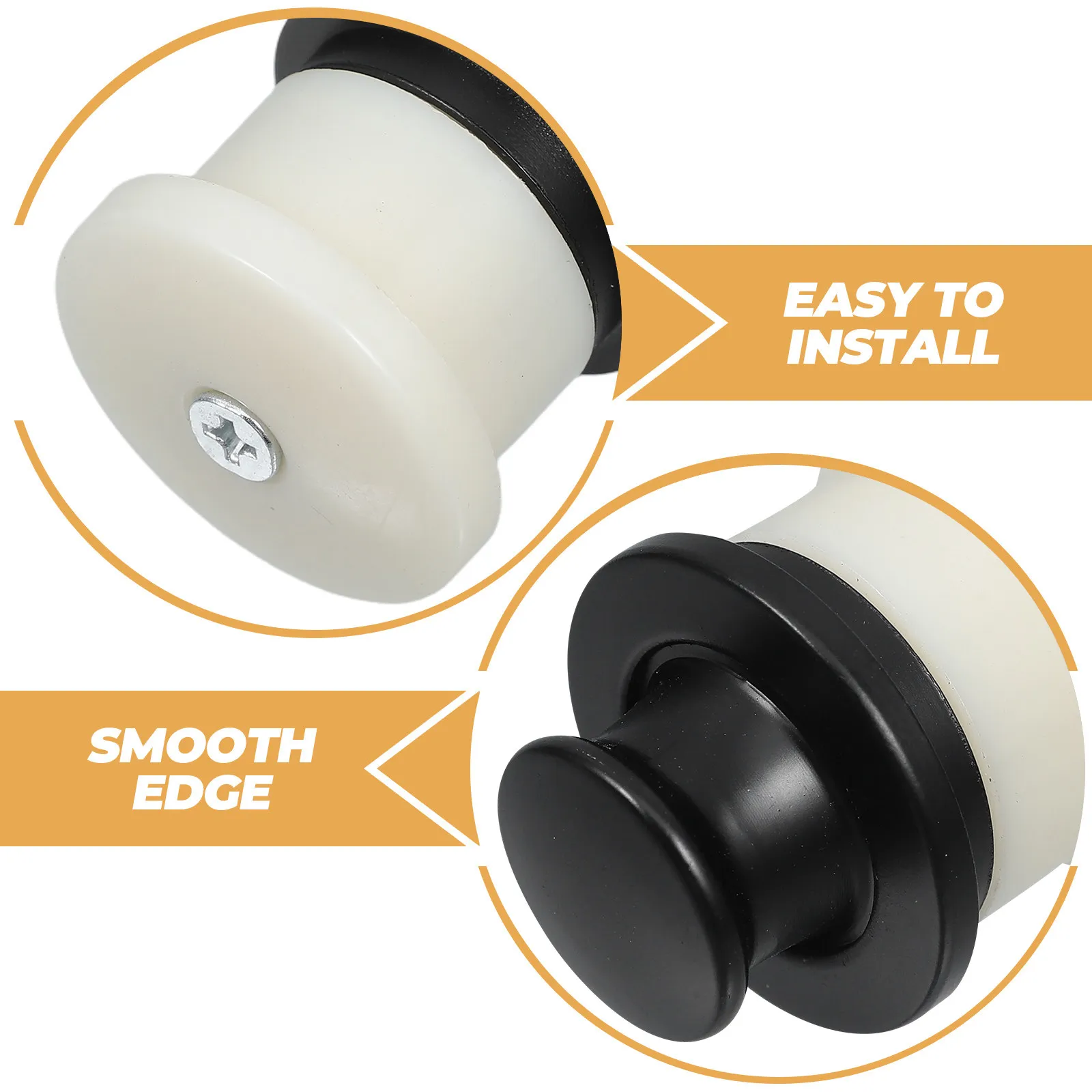 2Pcs Concealed Bouncing Handle for Tatami Rooms Invisible Cabinet Door Handle Spring Drawer Knob Retractable Flush Mount