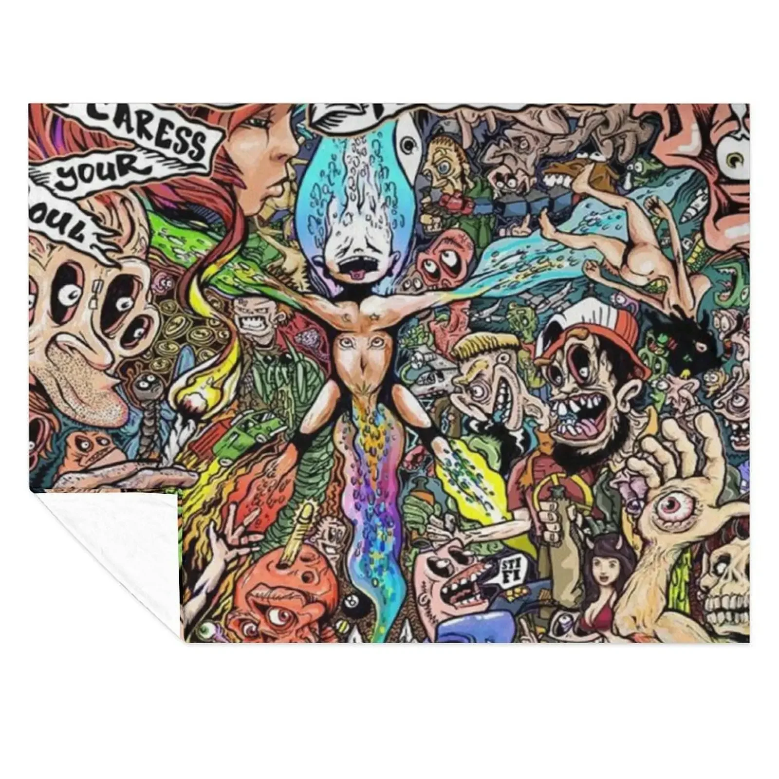

Sticky Fingers Caress Your Soul Album Cover Throw Blanket Baby Soft Plaid Tourist Sleeping Bag Blankets