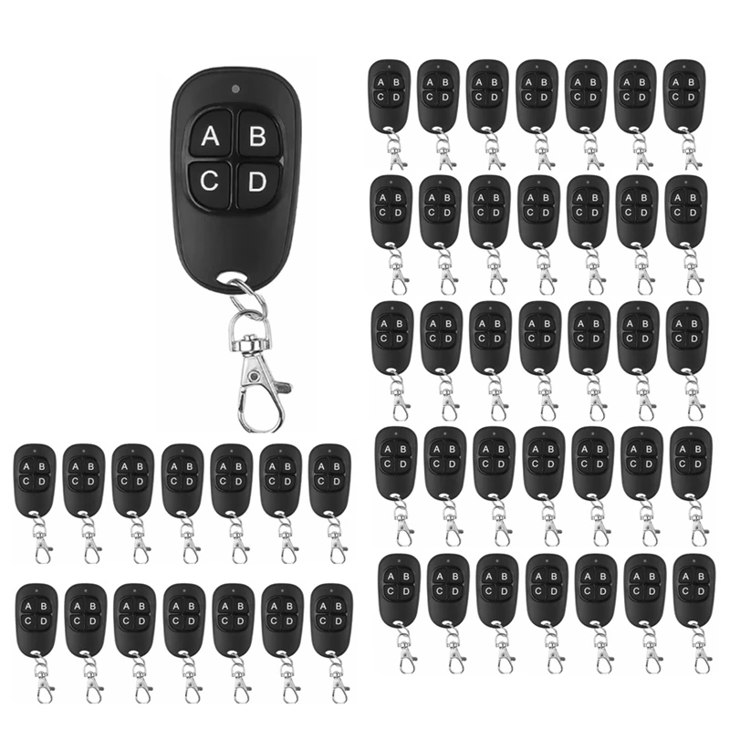 Hot Sale-50Pcs 433Mhz Copy Remote Control Electric Garage Door Opener Remote Control Duplicator Clone Cloning Code Controller