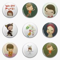 tomo Nara We Are Punks To Soft Button Pin Customizable Collar Lapel Pin Funny Badge Lover Jewelry Decor Cute Metal Creative