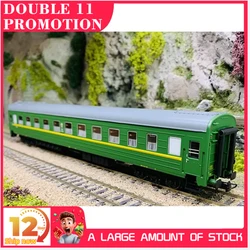 HERIS HO SZD 1/87 Train Model 17052 17055 Soviet Russian Railway Sleeper Dining Car Green Paint Train Two Options