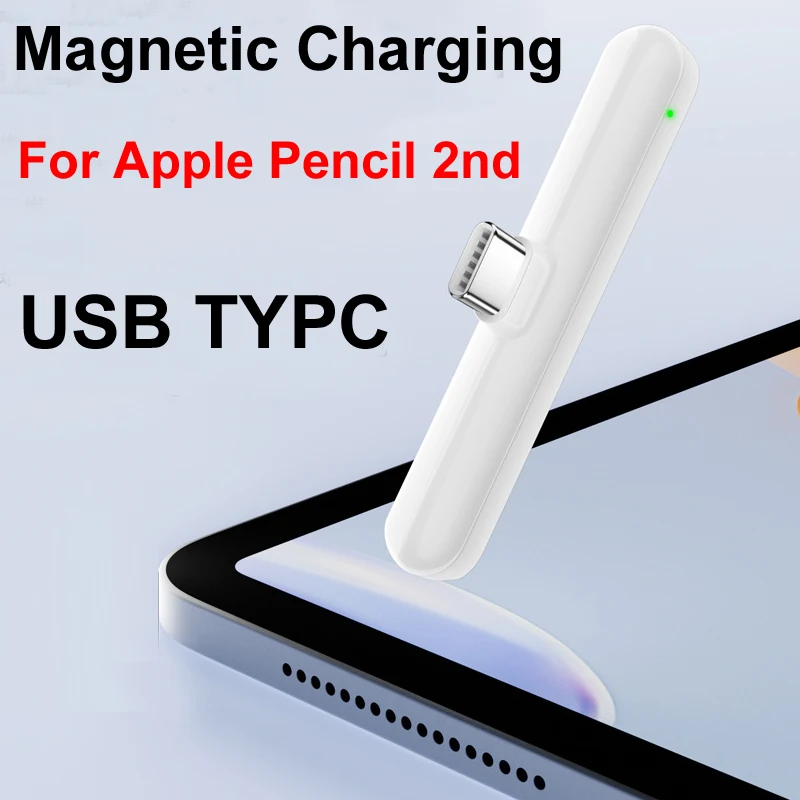USB Type C Magnetic Charging For Apple Pencil 2nd Generations Wireless Charger iPad Pencil Charger Apple Pencil Accessories