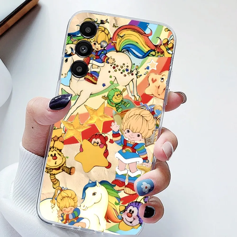 Cute Rainbow Brite Phone Case For Samsung Galaxy A71,70,52,51,40,31,A50,30S,21S,Note20ultra Transparent Cover