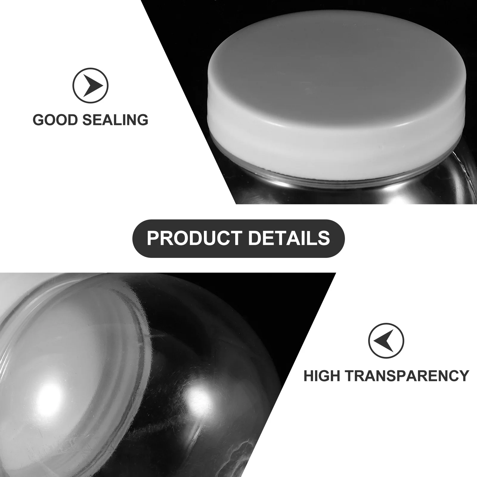 

20Pcs Candy Jar Transparent Clear Storage Container Small Jar Lid Candy Holder Tea Box Dried Food Snack Holder Reusable