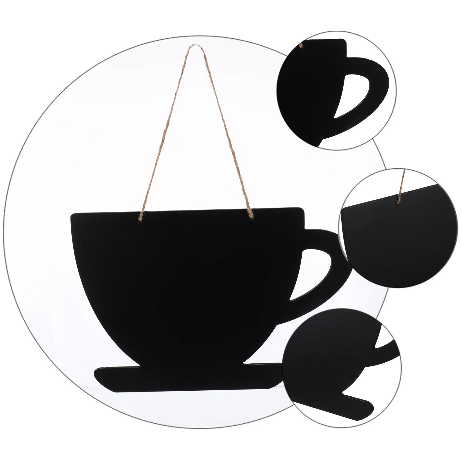 

1Pcs Hanging Blackboard Message Board Wooden Chalkboards for Wall Tree Door Window Display Decoration Wooden Chalkboards