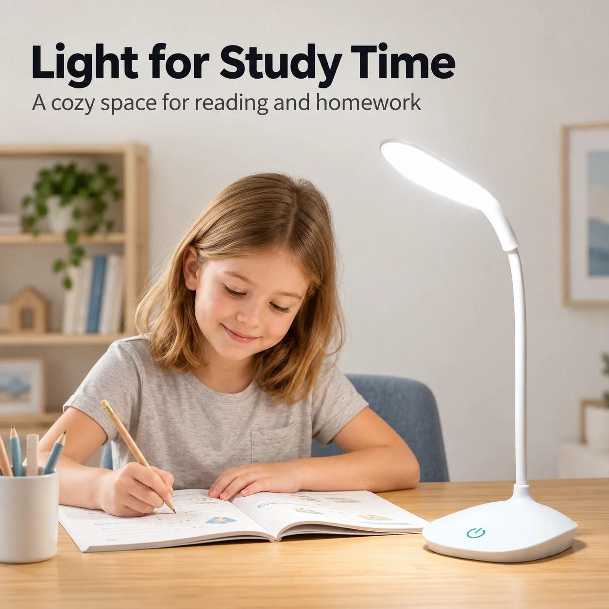USB Desk Lamp Portable Rechargeable Touch 3 Modes Dimming Table Lamp Eye Protection For Office Bedroom Bedside Reading Light