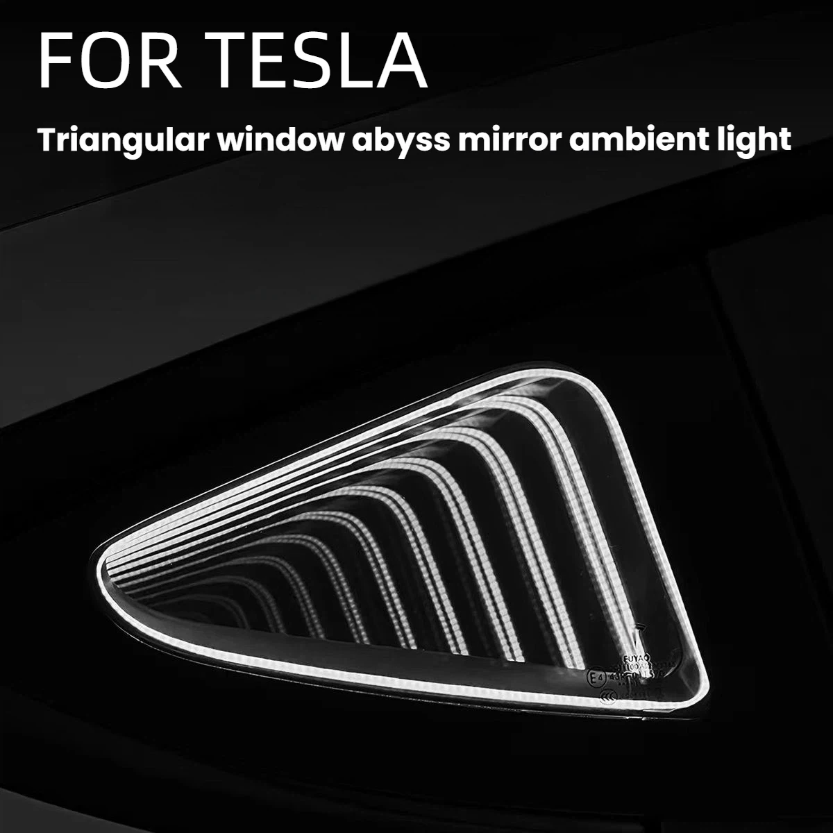 For Tesla Model Y Triangle Window Ambient Light Decor Lamp Non Destructive Installation Mod Parts