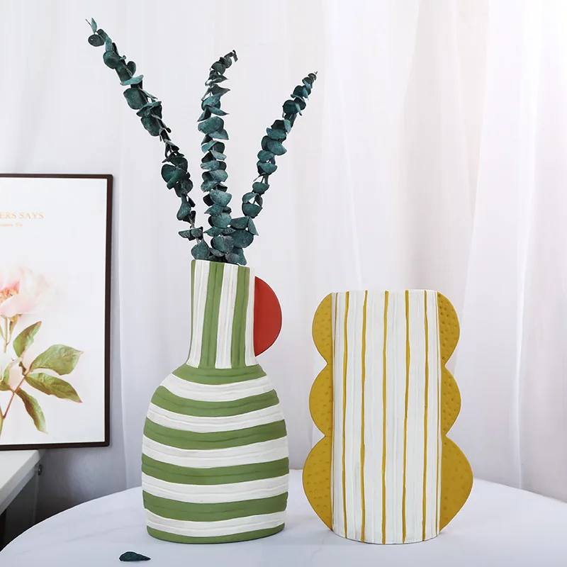 Nordic Ins Modern Morandi Creative Ceramic Vase for Home Decor