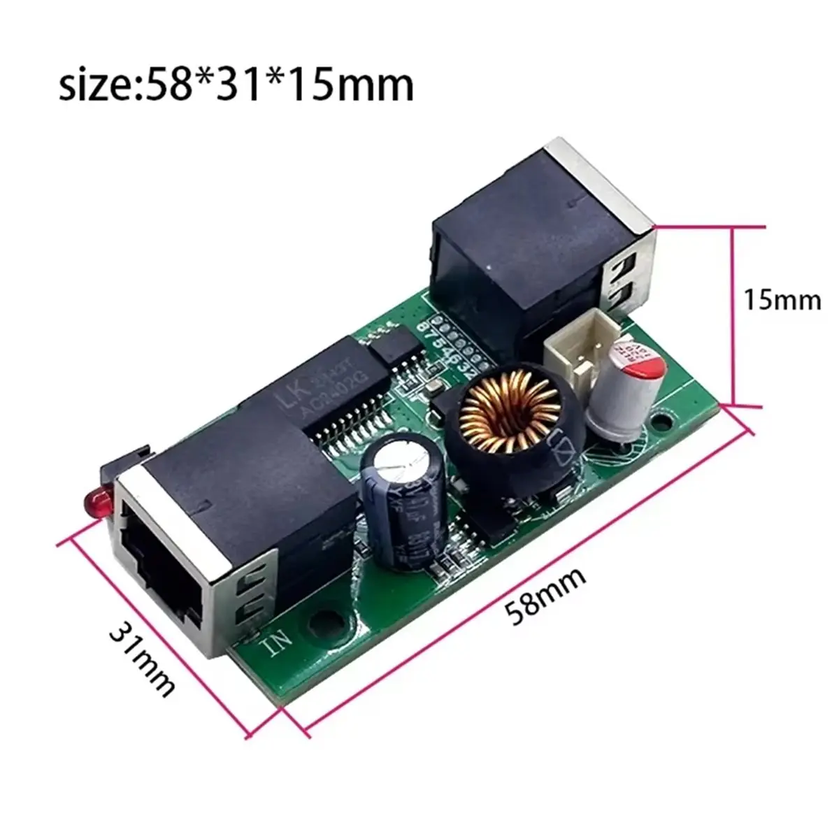 618 Mega Sale New 48V to 5V/12V Active Isolated PoE Splitter IEEE802.3af/At DC Out 12/5V 27w 2.5G/10/100/1000M B