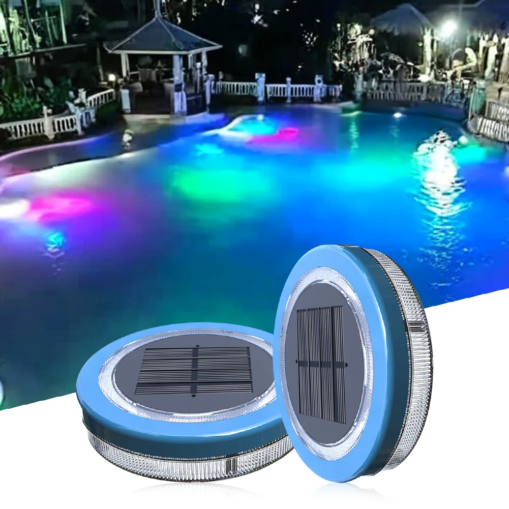 Solar-LED-Schwimm-Pool-Licht, IP68, wasserdicht, Unterwasser-Pool-Lampe, langlebige Landschaftsleuchte für Garten, Rasen, Hinterhof, Hochzeit