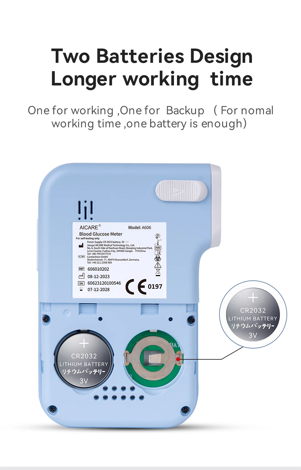 Blutzucker-Monitor-Set mit Blutzucker-Teststreifen und Lanzetten, Glucometer-Lancing-Gerät, Reiseetui, Test für Diabetiker zu Hause – Detail 14